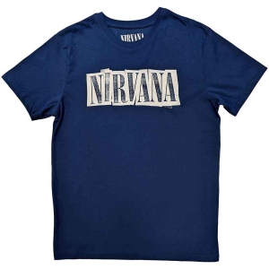 Nirvana - Box Logo Uni Denim i gruppen MERCH / T-Shirt / Rockoff_Nya April24 hos Bengans Skivbutik AB (5534158r)