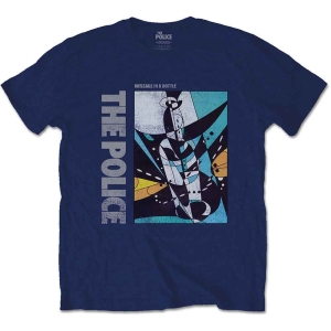 The Police - Message In A Bottle Uni Navy i gruppen MERCH / T-Shirt / Rockoff_Nya April24 hos Bengans Skivbutik AB (5534185r)