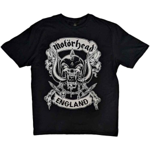 Motorhead - Crosses Sword England Crest Uni Bl i gruppen MERCH / T-Shirt / Rockoff_Nya April24 hos Bengans Skivbutik AB (5534454r)