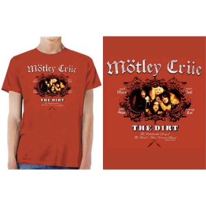 Motley Crue - The Dirt Uni Red i gruppen MERCH / T-Shirt / Rockoff_Nya April24 hos Bengans Skivbutik AB (5534685r)