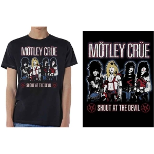 Motley Crue - Shout At The Devil Uni Bl i gruppen MERCH / T-Shirt / Rockoff_Nya April24 hos Bengans Skivbutik AB (5534692r)