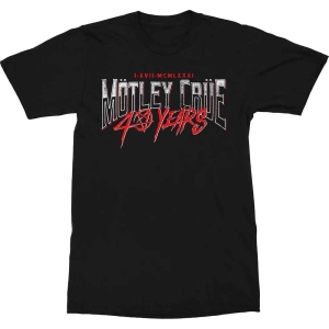 Motley Crue - 40 Years Uni Bl i gruppen MERCH / T-Shirt / Rockoff_Nya April24 hos Bengans Skivbutik AB (5534694r)