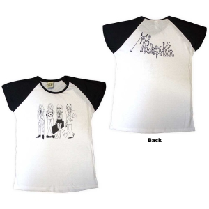 Maneskin - Mini Doodles Uni Wht/Bl Raglan: i gruppen MERCH / T-Shirt / Rockoff_Nya April24 hos Bengans Skivbutik AB (5534974r)