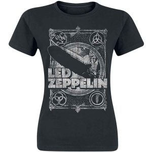 Led Zeppelin - Vintage Print Lz1 Lady Bl i gruppen MERCH / T-Shirt / Rockoff_Nya April24 hos Bengans Skivbutik AB (5535318r)