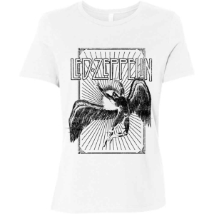 Led Zeppelin - Icarus Burst Lady Wht i gruppen MERCH / T-Shirt / Rockoff_Nya April24 hos Bengans Skivbutik AB (5535320r)