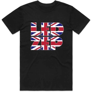 Led Zeppelin - Union Jack Type Uni Bl i gruppen MERCH / T-Shirt / Rockoff_Nya April24 hos Bengans Skivbutik AB (5535324r)