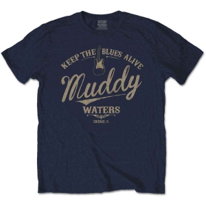 Muddy Waters - Keep The Blues Alive Uni Navy i gruppen MERCHANDISE / T-shirt / Blues hos Bengans Skivbutik AB (5535334r)