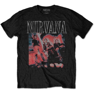 Nirvana - Kris Standing Uni Bl i gruppen MERCH / T-Shirt / Rockoff_Nya April24 hos Bengans Skivbutik AB (5535354r)