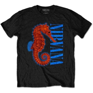 Nirvana - Seahorse Uni Bl i gruppen MERCH / T-Shirt / Rockoff_Nya April24 hos Bengans Skivbutik AB (5535360r)