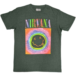 Nirvana - Smiley Glow Box Uni Green i gruppen MERCH / T-Shirt / Rockoff_Nya April24 hos Bengans Skivbutik AB (5535366r)