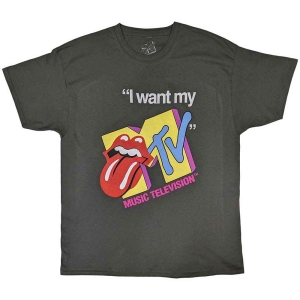 Mtv - Rolling Stones I Want My Mtv Uni Char i gruppen MERCH / T-Shirt / Rockoff_Nya April24 hos Bengans Skivbutik AB (5535626r)