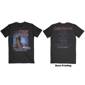 Ozzy Osbourne - Blizzard Of Ozz Tracklist Uni Bl i gruppen MERCH / T-Shirt / Rockoff_Nya April24 hos Bengans Skivbutik AB (5535649r)