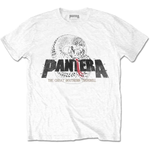 Pantera - Snake Logo Uni Wht i gruppen MERCHANDISE / T-shirt / Metal hos Bengans Skivbutik AB (5535661r)