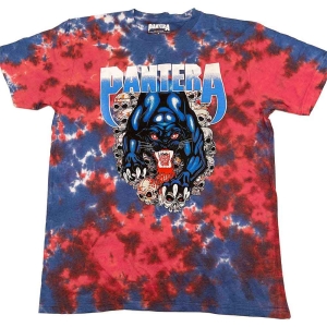 Pantera - Panther Uni Blue Dip-Dye i gruppen MERCH / T-Shirt / Rockoff_Nya April24 hos Bengans Skivbutik AB (5535665r)