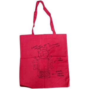 Foo Fighters - Hand-Drawn Red Tote B i gruppen MERCHANDISE / Merch / Pop-Rock hos Bengans Skivbutik AB (5535674)