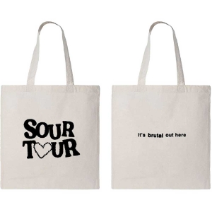 Olivia Rodrigo - Sour Tour Natrl Tote B i gruppen MERCHANDISE / Merch / Pop-Rock hos Bengans Skivbutik AB (5535683)