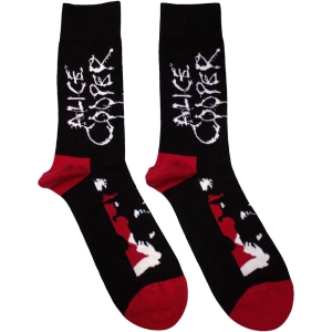 Alice Cooper - Face Uni Bl Socks (Eu 40-45) i gruppen MERCHANDISE / Merch / Metal hos Bengans Skivbutik AB (5536097)