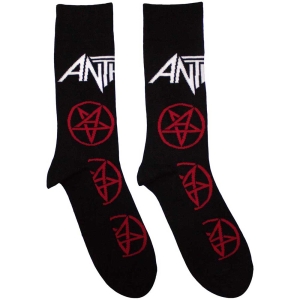 Anthrax - Pentathrax Pattern Bl Socks (Eu 40-45) i gruppen MERCHANDISE / Merch / Metal hos Bengans Skivbutik AB (5536099)