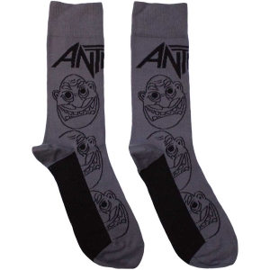 Anthrax - Faces Mono Uni Char Socks (Eu 40-45) i gruppen MERCHANDISE / Merch / Metal hos Bengans Skivbutik AB (5536100)