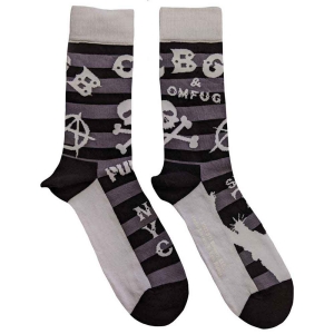 Cbgb - Logos Striped Uni Bl Socks (Eu 40-45) i gruppen MERCHANDISE / Merch / Annet hos Bengans Skivbutik AB (5536110)