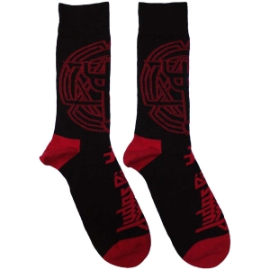 Judas Priest - Trident Emblem Uni Bl Socks (Eu 40-45) i gruppen MERCHANDISE / Merch / Metal hos Bengans Skivbutik AB (5536134)