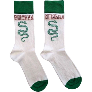 Nirvana - Serve The Ser.. Uni Wht Socks (Eu 40-45) i gruppen MERCHANDISE / Merch / Metal hos Bengans Skivbutik AB (5536152)