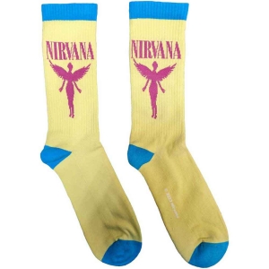 Nirvana - Angelic Uni Yell Socks (Eu 40-45) i gruppen MERCHANDISE / Merch / Metal hos Bengans Skivbutik AB (5536157)