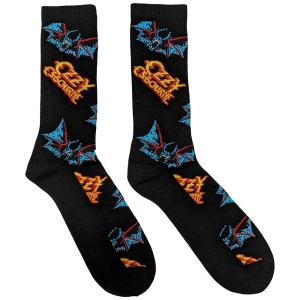 Ozzy Osbourne - Logos & Bats Uni Bl Socks (Eu 40-45) i gruppen MERCHANDISE / Merch / Metal hos Bengans Skivbutik AB (5536166)