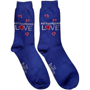 The Beatles - All You Need.. Lady Blue Socks (Eu 37-41 i gruppen MERCHANDISE / Merch / Pop-Rock hos Bengans Skivbutik AB (5536209)