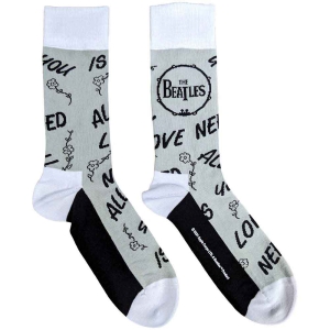 The Beatles - Aynil & Drum Uni Grey Socks (Eu 40-45) i gruppen MERCHANDISE / Merch / Pop-Rock hos Bengans Skivbutik AB (5536244)