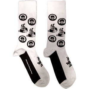 The Beatles - Band & Meanies  Wht Socks (Eu 40-45) i gruppen MERCHANDISE / Merch / Pop-Rock hos Bengans Skivbutik AB (5536249)