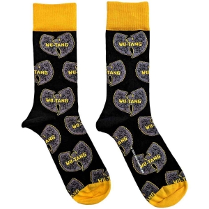 Wu-Tang Clan - Grey Logos Uni Bl Socks (Eu 40-45) i gruppen MERCHANDISE / Merch / Hip Hop-Rap hos Bengans Skivbutik AB (5536264)