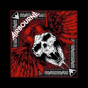 Airbourne - Red Skull Bandana i gruppen MERCHANDISE hos Bengans Skivbutik AB (5536277)