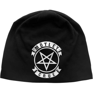 Motley Crue - Pentagram Jd Print Beanie H i gruppen MERCHANDISE hos Bengans Skivbutik AB (5536483)