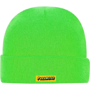 Paramore - Logo Green Beanie H i gruppen MERCHANDISE hos Bengans Skivbutik AB (5536505)