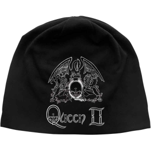 Queen - Queen Ii Crest Jd Print Beanie H i gruppen MERCHANDISE hos Bengans Skivbutik AB (5536514)