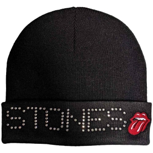 Rolling Stones - Stones Embellished Bl Beanie H i gruppen MERCHANDISE hos Bengans Skivbutik AB (5536521)