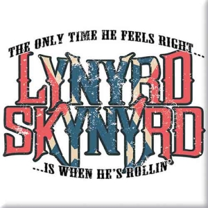 Lynyrd Skynyrd - Only Time He Feels Right Magnet i gruppen MERCHANDISE hos Bengans Skivbutik AB (5536663)