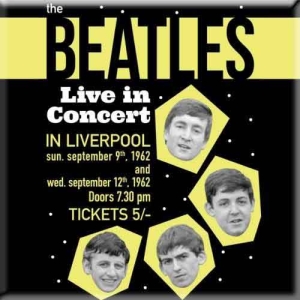 The Beatles - Live In Concert Magnet i gruppen MERCHANDISE hos Bengans Skivbutik AB (5536697)