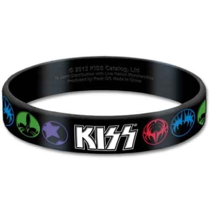 Kiss - Logo & Icons Gum Wristband i gruppen MERCHANDISE hos Bengans Skivbutik AB (5536785)