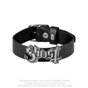 Ghost - Logo Leather Wriststrap i gruppen MERCHANDISE hos Bengans Skivbutik AB (5536877)