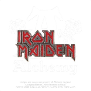 Iron Maiden - Enamelled Logo Pin Badge i gruppen MERCHANDISE hos Bengans Skivbutik AB (5536882)