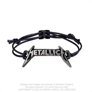 Metallica - Classic Logo Rope Bracelet i gruppen MERCHANDISE / Merch / Metal hos Bengans Skivbutik AB (5536890)