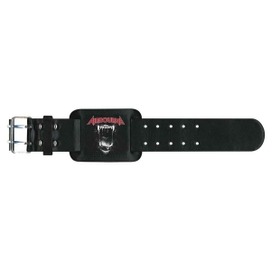 Airbourne - Black Dog Barking Leather Wriststrap i gruppen MERCHANDISE hos Bengans Skivbutik AB (5536913)