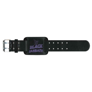 Black Sabbath - Logo & Creature Leather Wriststrap i gruppen MERCHANDISE / Merch / Metal hos Bengans Skivbutik AB (5536915)