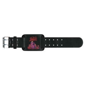 Death - Scream Bloody Gore Leather Wriststrap i gruppen MERCHANDISE / Merch / Metal hos Bengans Skivbutik AB (5536919)