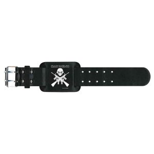 Iron Maiden - A Matter Of Life And Death Leather Wrist i gruppen MERCHANDISE / Merch / Metal hos Bengans Skivbutik AB (5536924)