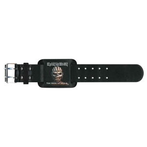 Iron Maiden - The Book Of Souls Leather Wriststrap i gruppen MERCHANDISE / Merch / Metal hos Bengans Skivbutik AB (5536926)