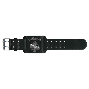 Motorhead - Ace Of Spades Leather Wriststrap i gruppen MERCHANDISE / Merch / Metal hos Bengans Skivbutik AB (5536929)