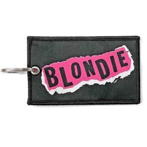 Blondie - Punk Logo Woven Patch Keychain i gruppen MERCHANDISE hos Bengans Skivbutik AB (5536946)